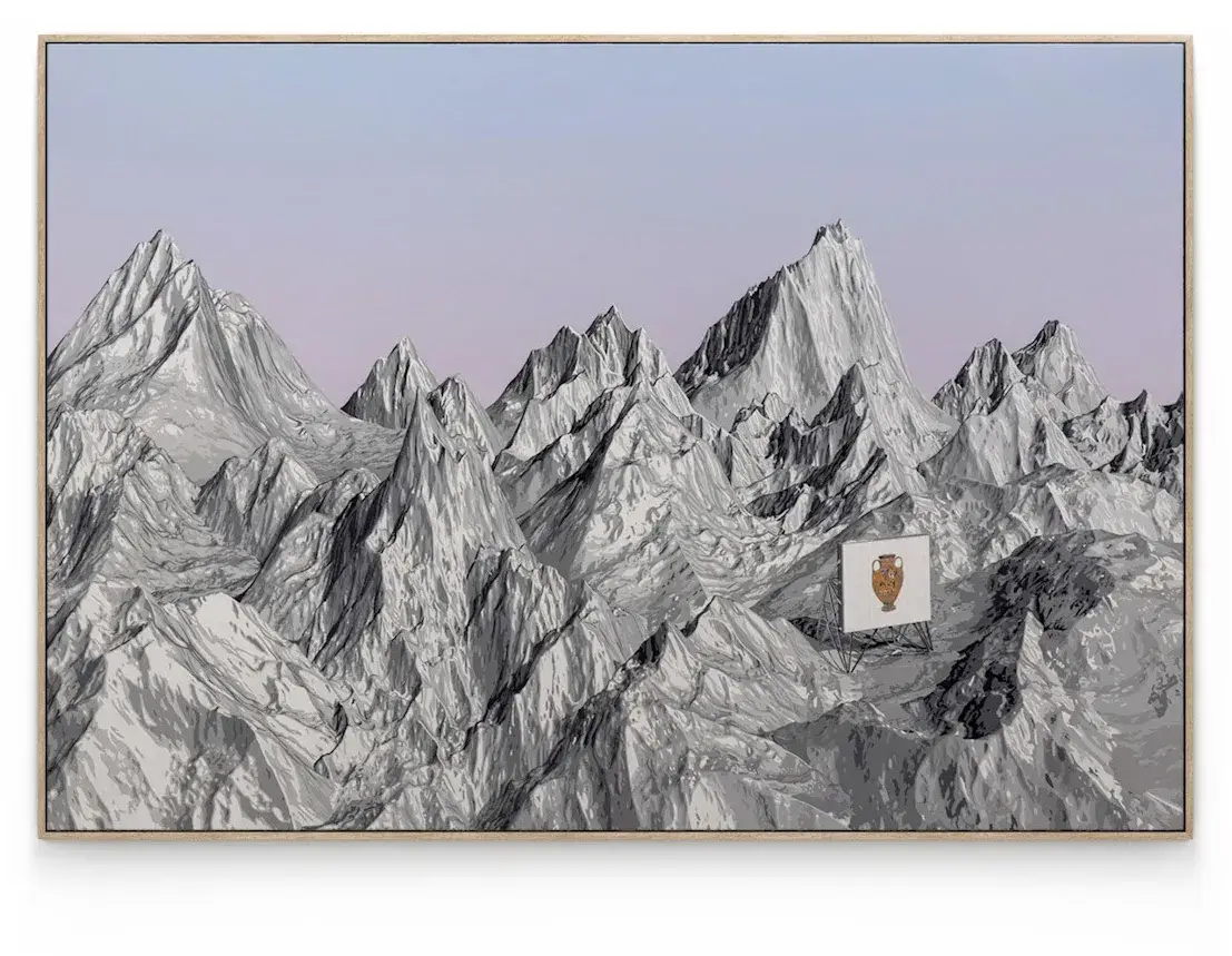 Landscape painting by Kaan Ficici